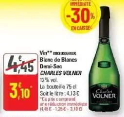G20 Vinmousseux blanc de blancs demi-sec charles volner offre