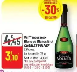 G20 Vin mousseux blanc de blancs brut charles volner offre
