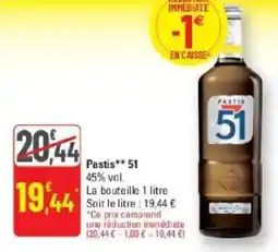 G20 Pastis 51 offre