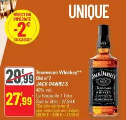 G20 Tennessee whiskey old nº7 jack daniel's offre