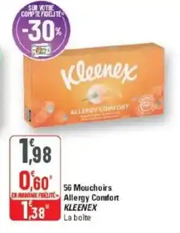 G20 56 mouchoirs allergy comfort kleenex offre