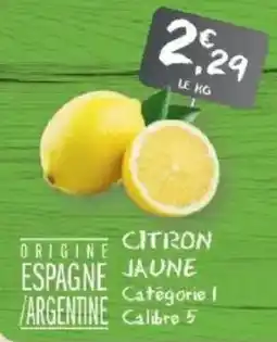 G20 Citron jaune offre