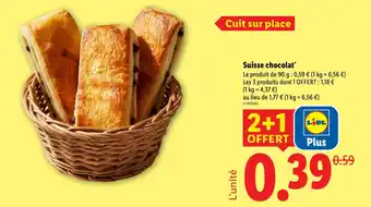 Lidl Suisse chocolat offre