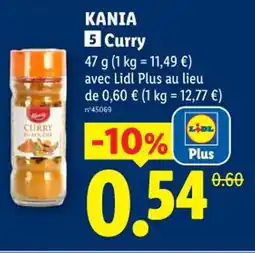 Lidl Kania curry offre