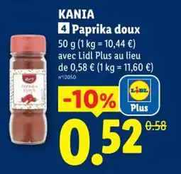Lidl Kania paprika doux offre