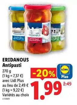 Lidl Eridanous antipasti offre