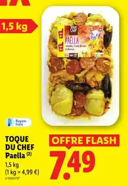 Lidl Toque du chef paella offre
