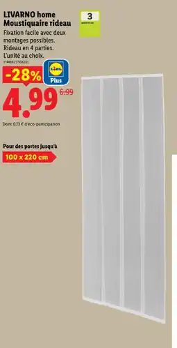 Lidl LIVARNO home moustiquaire rideau offre