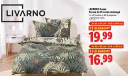 Lidl LIVARNO home parure de lit coton mélangé offre