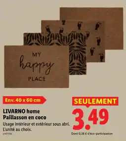 Lidl LIVARNO home paillasson en coco offre