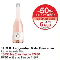 Monoprix A.O.P. Languedoc O de Rose rosé offre