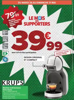 Carrefour KRUPS Machine multi-boissons Dolce Gusto offre