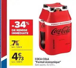 Carrefour COCA COLA Format économique offre