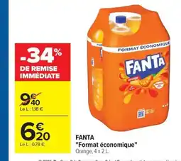 Carrefour FANTA Format économique offre