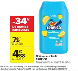Carrefour TROPICO Boisson aux fruits offre