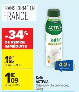 Carrefour ACTIVIA kéfir offre