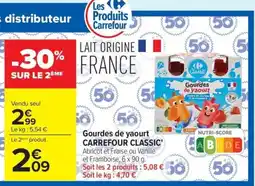 Carrefour CARREFOUR CLASSIC Gourdes de yaourt offre