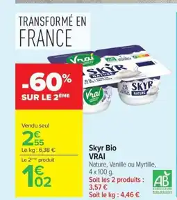 Carrefour VRAI Skyr Bio offre