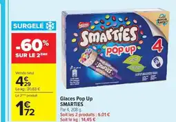 Carrefour SMASTIES Glaces Pop Up offre