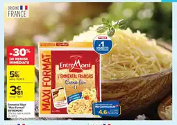Carrefour ENTREMONT Emmental Râpé Maxi Format offre