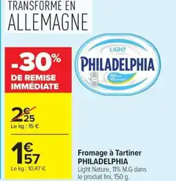 Carrefour PHILADELPHIA Fromage à Tartiner offre