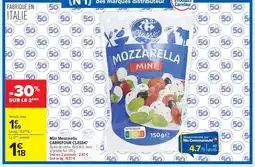 Carrefour CARREFOUR CLASSIC Mini Mozzarella offre