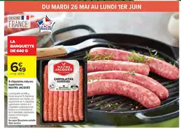 Carrefour MAITRE JACQUES 8 chipolatas natures supérieures offre