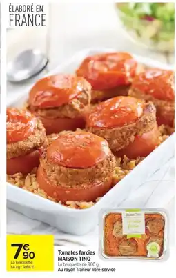 Carrefour MAISON TINO Tomates farcies offre