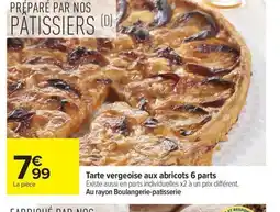 Carrefour Tarte vergeoise aux abricots 6 parts offre