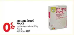 Auchan RIZ LONG ÉTUVÉ POUCE offre