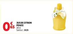 Auchan JUS DE CITRON POUCE offre