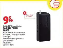 Auchan RADIO DE POCHE POUCE offre