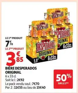 Auchan BIÈRE “DESPERADOS ORIGINAL” offre