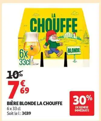 Auchan Bière Blonde La Chouffe offre