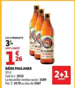 Auchan Bière Paulaner offre