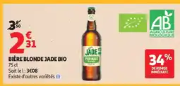 Auchan BIÈRE BLONDE JADE BIO offre