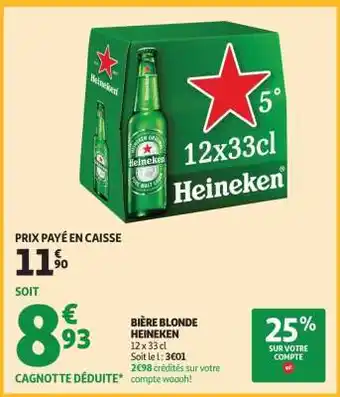 Bière Blonde Heineken