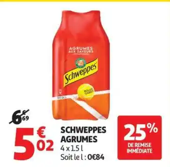 Auchan Schweppes Agrumes offre