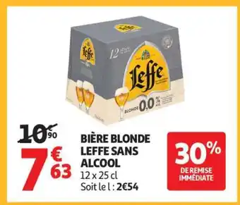 Auchan Bière Blonde Leffe Sans Alcool offre
