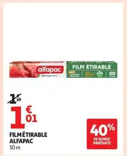 Auchan Film Étirable Alfapac offre