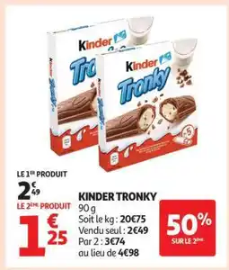 Auchan KINDER Tronky offre