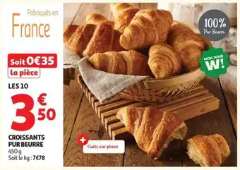 Auchan Croissants Pur Beurre offre