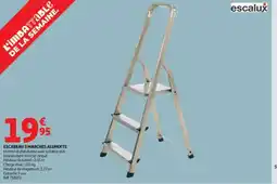 Auchan ESCABEAU 3 MARCHES ALUMIXTE offre