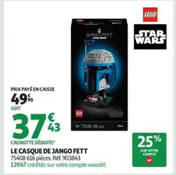 Auchan LE CASQUE DE JANGO FETT offre