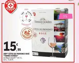 E.Leclerc AOP CÔTES DE PROVENCE ROSÉ “TERRES OCRÉES” offre