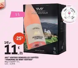 E.Leclerc AOC VENTOUX DEMOISELLES COIFFÉES “VIGNERONS DU MONT VENTOUX” offre