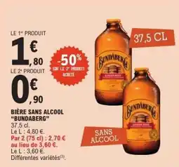E.Leclerc BIÈRE SANS ALCOOL “BUNDABERG” offre