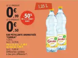 E.Leclerc Eau Pétillante Aromatisée “Carola” offre