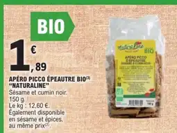 E.Leclerc APÉRO PICCO ÉPEAUTRE BIO NATURALINE offre
