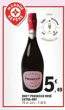 E.Leclerc DOC Prosecco Rosé Extra-Dry offre